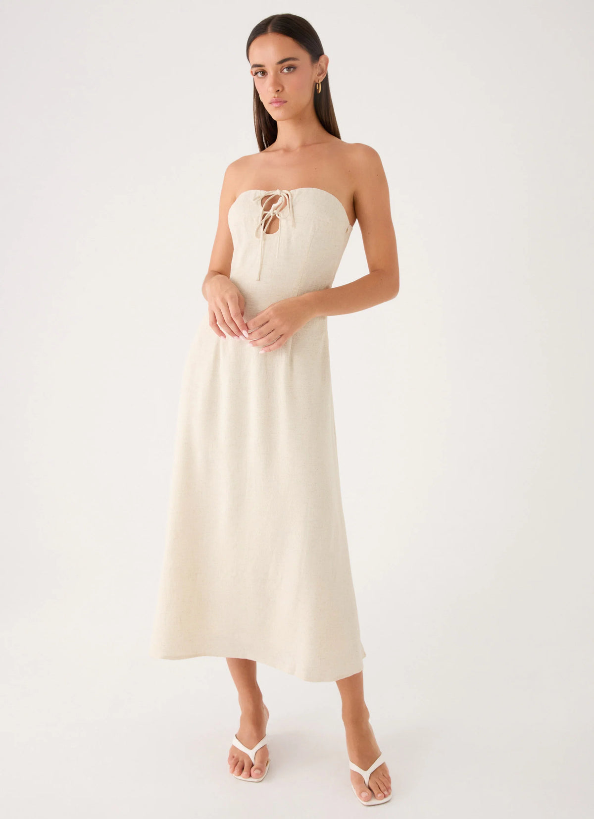 Sun Searching Midi Dress - Oatmeal